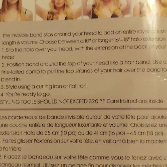 HOW Circle Hair Extension Black 10" NWT - Picture 7 of 9